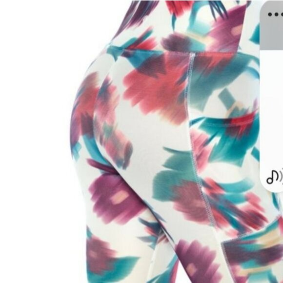 Bally's Total Fitness Athletic  XL Purple, White   92% Polyester/8% Spandex - Picture 2 of 7